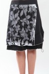 me_s1 Black and white floral pattern with overlays, intricately named "Jukady" by couturier ME!